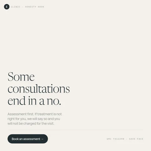 Ad variant E — the honesty hook
