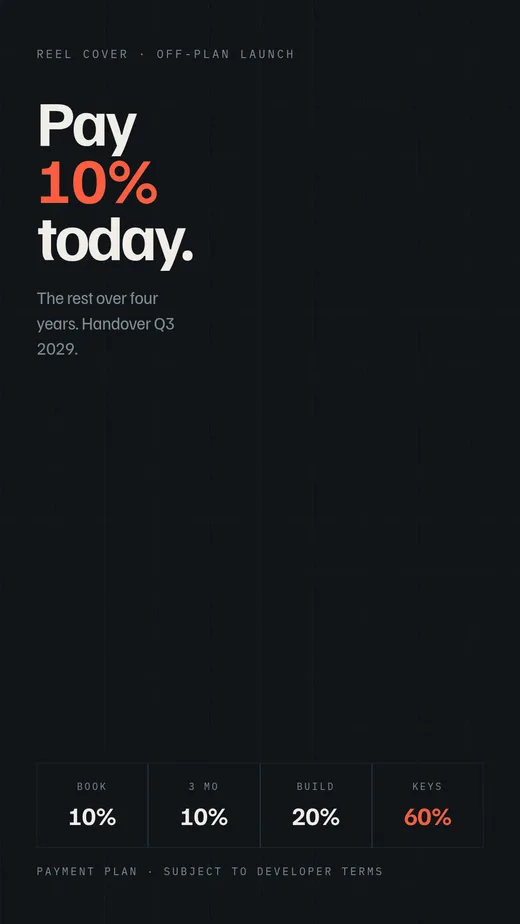 Reel cover — 10/10/20/60 off-plan plan
